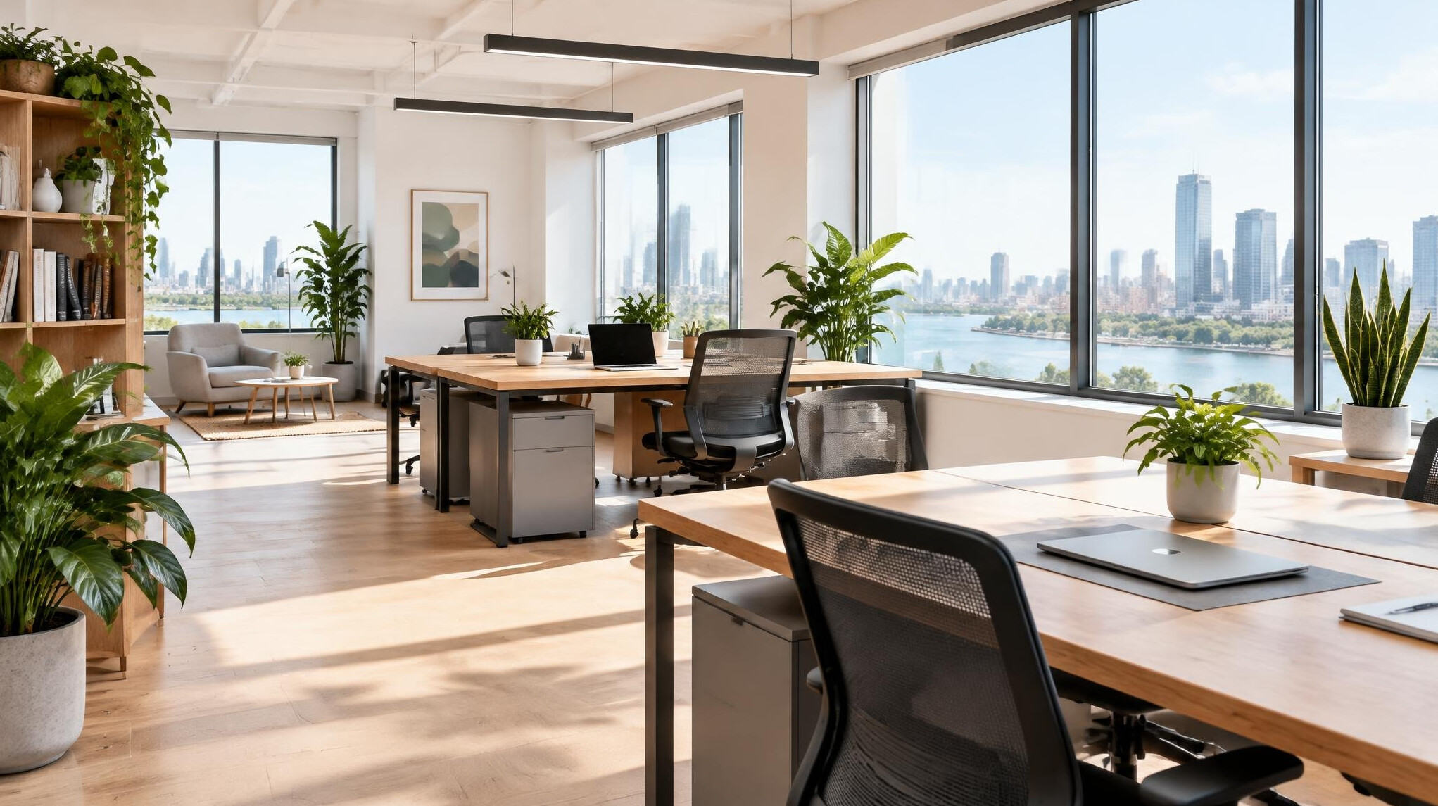 Modern bright office interior
